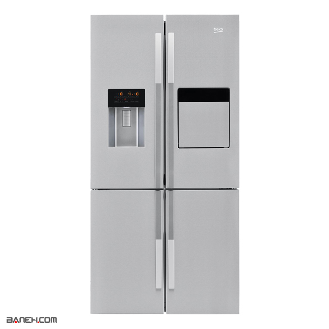 یخچال فریزر بکو طرح ساید 34 فوت BEKO REFRIGERATOR GNE134751X