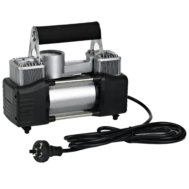 کمپرسور باد فندکی خودرو دو سیلندر 12 ولت ری Ray Power Jet-4X4