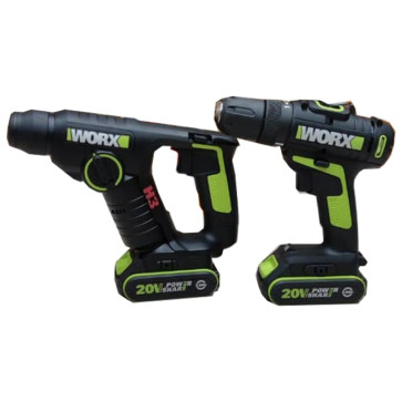 دریل چکشی پیچ گوشتی ورکس سه نظام گیربکسی ترکمتردار Worx WU380.4 