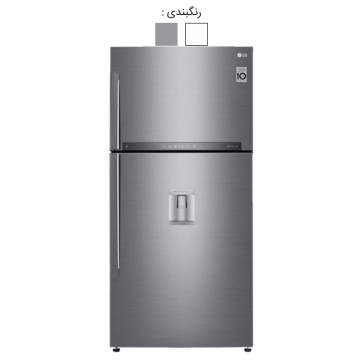 یخچال فریزر بالا پایین ال جی 852 ا ۶۳۰ لیتر GRM-852 سفید نقره