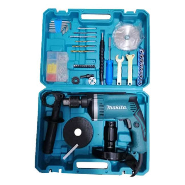 دریل چکشی 710 وات با پک کامل وسایل ماکیتا Makita HP1630