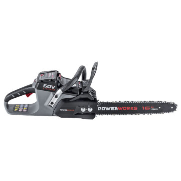 عکس اره زنجیری شارژی پاور ورکس 60 ولت لیتیومی PD60CS40k2 PowerWorx تصویر