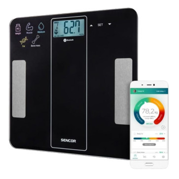 ترازوی دیجیتال سنکور بلوتوثی Sencor SBS 8000BK Digital Body Scale