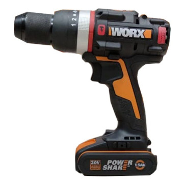 عکس دریل چکشی شارژی ورکس 20 ولت گشتاور ترکمتر دار WX-JCR.1 Worx تصویر 