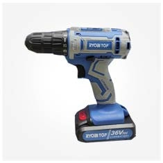 دریل شارژی سه نظام 18 ولت ریوبی تاپ Ryobi Top Cordless Drill 18V Max 