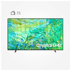  عکس تلویزیون سامسونگ 75CU8072  مدل 75 اینچ تصویر 