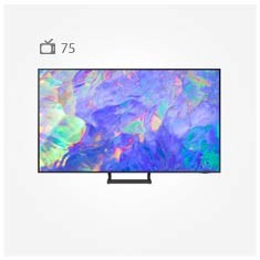 تلویزیون سامسونگ 75CU8500 مدل 75 اینچ اسمارت 4k سیستم عاملTizen قابلیت اتصال وای فا و بلوتوث مجهز به قابلیت HDR 2023 75” CU8500 Crystal UHD 4K HDR Smart TV