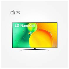 عکس تلویزیون ال جی 75NANO766 مدل 75 اینچ نانوسل4k تصاویر