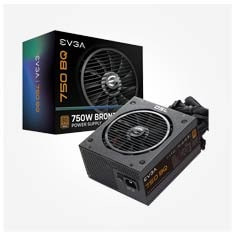 پاور و منبع تغذیه کامپیوتر نیمه ماژولار 750 وات مدل EVGA ‎110-BQ-0750-V3