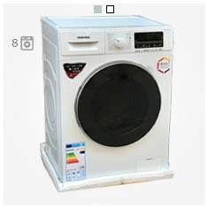 ماشین لباسشویی دوو 8 کیلو TGF1483 سفید نقره 