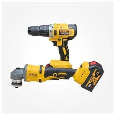 ست و پک دوقلو دریل و فرز براشلس دیوالت dewalt