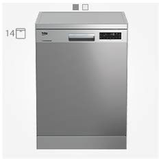  ماشین ظرفشویی 14 نفره بکو DFN26424 ضد رسوب نقره ای سفید 
