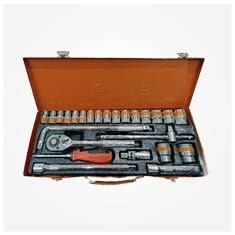 جعبه آچار بکس جنیوس 25 پارچه مدل تایوان Genus Model taiwan 25PCS