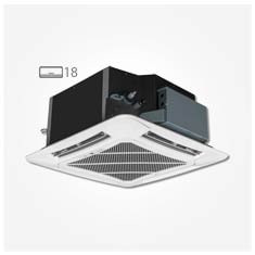 کولر گازی سقفی مدل کاستی سرد و گرم اینورتر 18000 گری Gree GKH18TK1BI