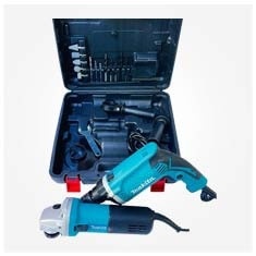  پک کامل مینی فرز و دریل چکشی ماکیتا Makita HP1630 9555HN