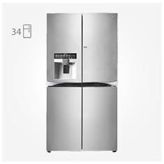 یخچال ساید بای ساید 34 فوت ال جی J33 LG REFRIGERATOR SIDE BY SIDE 