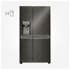 یخچال ساید بای ساید 34 فوت ال جی J35 LG SIDE BY SIDE
