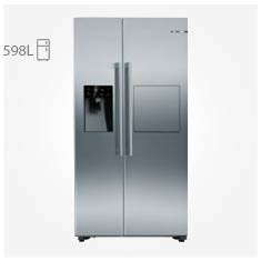  یخچال فریزر بوش KAG93A130M استیل 598 لیتر ساید بای ساید نو فراست 