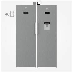 یخچال دوقلو 40 فوت بکو RFNE312E23X RSNE445EDX