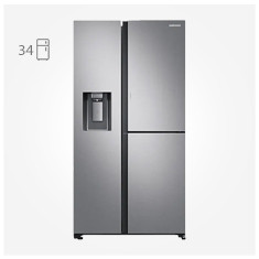 یخچال ساید بای ساید سامسونگ 32 فوت یخساز اتوماتیک آبریز دار Samsung RS80