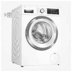 عکس ماشین لباسشویی بوش 9 کیلویی سری 8 WAV28K90ME Bosch