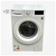 ماشین لباسشویی ال جی 8 کیلویی WV3149WVP سفید