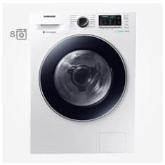 ماشین لباسشویی سامسونگ 8 کیلویی WW80J54E0BX Samsung With EcoBubble