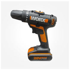 دریل شارژی ورکس 20 ولت WORX POWER SHARE 20V WX101.4