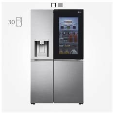 یخچال ال جی ساید بای ساید 30 فوتی اینستاویو LG X287 2022