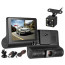 عکس دوربین سه لنز داخل خودرو 4 اینچ Lens Car DVR Camera WDR تصویر