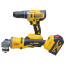 ست و پک دوقلو دریل و فرز براشلس دیوالت dewalt