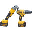 ست و پک دوقلو دریل و فرز براشلس دیوالت dewalt