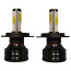 عکس لامپ و هدلایت خودرو لنزو 4 طرفه دو عددی H4 Lenzo LED Head Light تصویر
