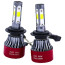 عکس لامپ و هدلایت خودرو لنزو 4 طرفه 300 وات Lenzo LED Head Light H7 تصویر