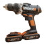 دریل شارژی چکش دار 20 ولت ورکس 1800 دور در دقیقه Worx wx372 