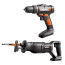 عکس ست و پک دو قلو دریل شارژی و اره افقی بر و ورکس WORX WX946L تصویر