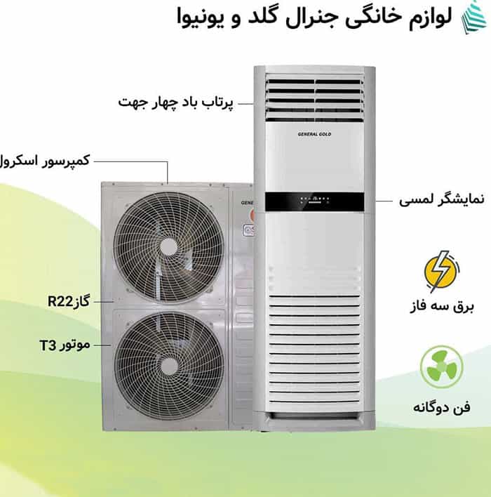 کولر گازی جنرال گلد 60