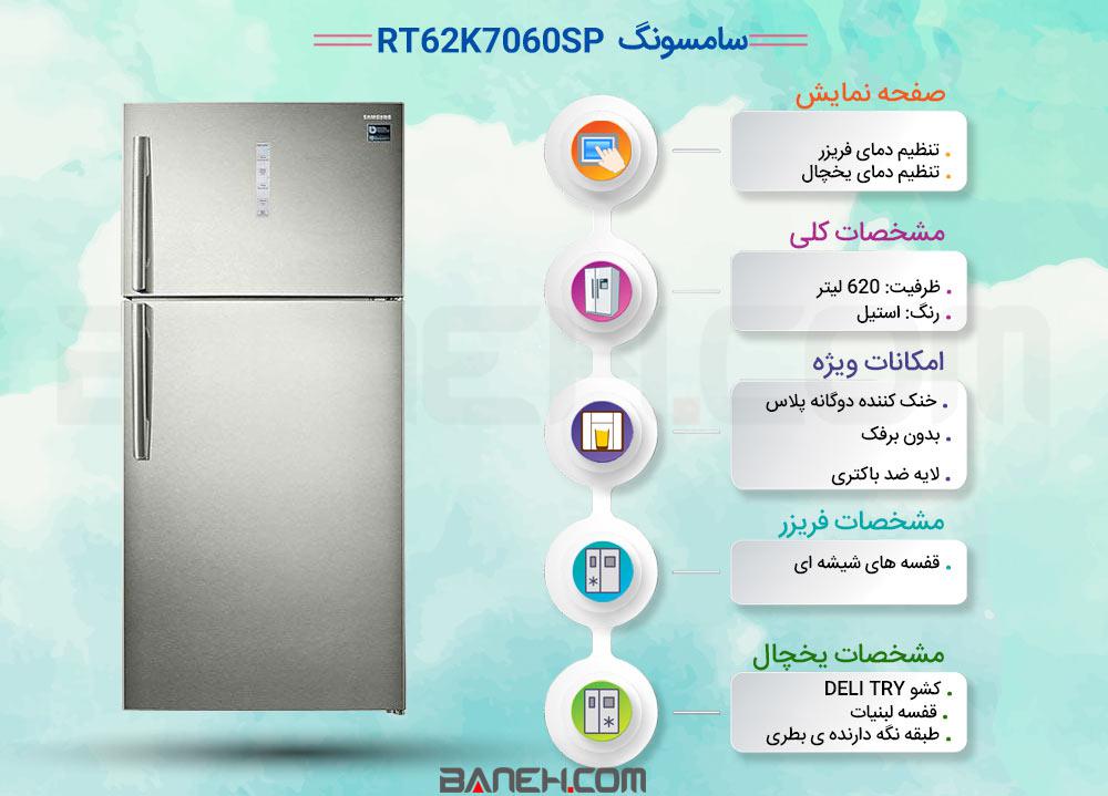 اینفوگرافی یخچال فریزر RT62K7060SP 