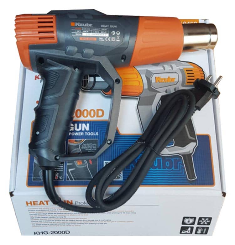 خرید سشوار صنعتی زوبر 2000 وات مدل KZUBR HEAT GUN 2000W KHG-2000D  