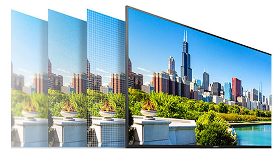 کیفیت صفحه نمایش تلویزیون
