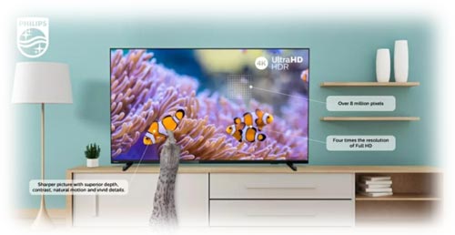 فروش تلویزیون فیلیپس الترا اچ دی PHILIPS LED TV 55PUT6604