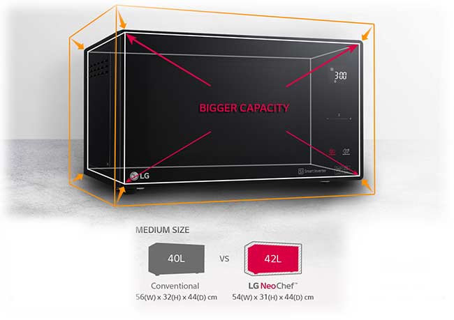 DESIGN مایکروویو ال جی 42 لیتری MH8265 LG Microwave