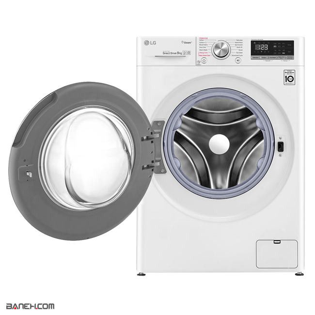 ماشین لباسشویی ال جی 9 کیلویی LG F4V509WS سفید