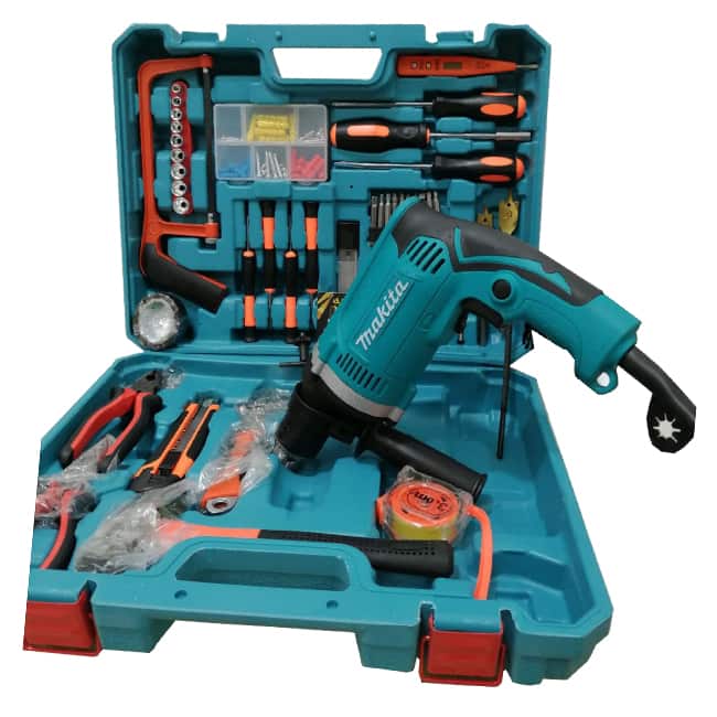 hp1630 2 4 دریل چکشی ماکیتا 710 وات جعبه پلاستیکی Makita Drill HP1630