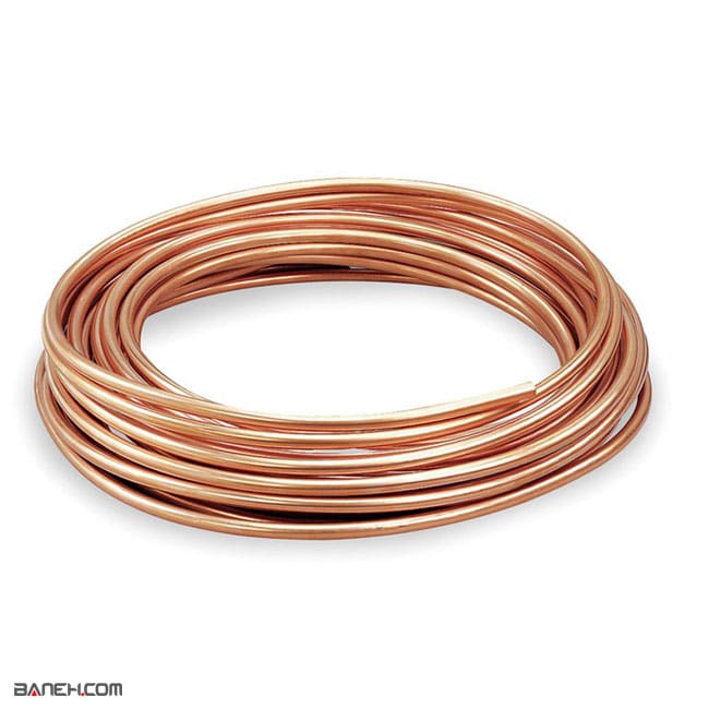 لوله مسی کولر گازی ظرفیت 18000 5 متر Copper Pipe