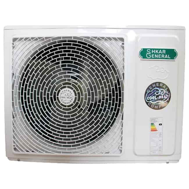 کولر گازی 12000 جنرال شکار طرح لبخند GNR-12GWN R22