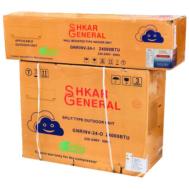 کولر گازی جنرال شکار 24000 اینورتر GNRINV-24-I R410A T1