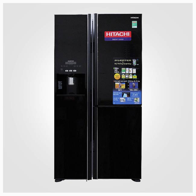 rm700q4x 15 یخچال ساید بای ساید هیتاچی 32 فوت HITACHI RM700AGPUQ4X