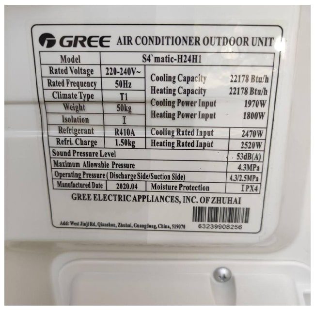 کولر گازی گری 30000 مدل اکسنت سرمایشی گرمایشی Gree Accent H30H1
