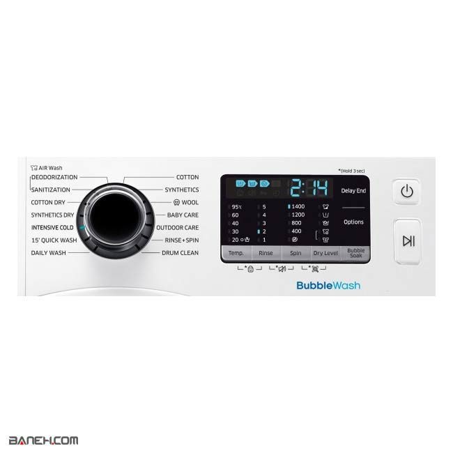 ماشین لباسشویی سامسونگ 8 کیلویی WD75J5410AW Samsung 4 wd75j5410 6 ماشین لباسشویی سامسونگ 8 کیلویی WD75J5410AW Samsung